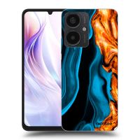 Silikónový čierny obal pre Xiaomi Redmi 13C 5G - Gold blue