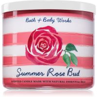 Bath & Body Works Summer Rose Bud lumânare parfumată 411 g