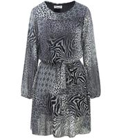 Pri Airy midi dress with an animal pattern