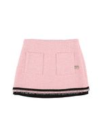 Wool Blend Bouclé Skirt