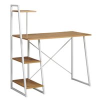 Livetastic PÍSACÍ STÔL, biela, farba duba, 102/117/50 cm
