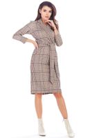 Awama Woman's Dress A362 Brown