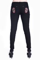 Damen Hose BANNED - Sugar Skull - Black - TBN423 26