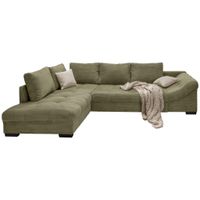 MID.YOU ROHOVÁ SEDACIA SÚPRAVA, textil, olivovozelená