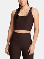 Under Armour Meridian Rib Crop Podkoszulek Brązowy