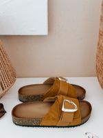 NOLVINA női camel flip-flopok Dstreet