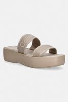 Calvin Klein papuci pentru femei FLATFORM SNDL WEBBING