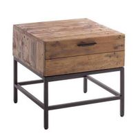 home24 PRÍRUČNÝ STOLÍK, borovica, farba borovice