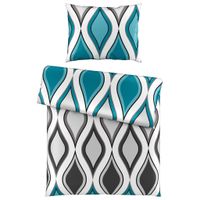 Esposa POSTEĽNÁ BIELIZEŇ, satén, modrá, 140/200 cm