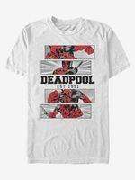 ZOOT.Fan Marvel Deadpool 4 Panel 2 Tone Majica bijela