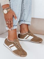 Sneakersy damskie beżowe Dstreet