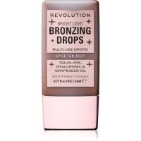 Makeup Revolution Bright Light Bronzing Drops folyékony bronzosító árnyalat Deep Bronze Spice 23 ml