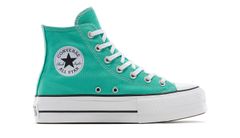 Converse Chuck Taylor All Star Lift Platform - Dámske - Tenisky Converse - Zelené - A12955C - Veľkosť: 40