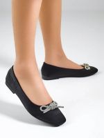 Resti Women's ballerinas with a bow and shine Ofenal