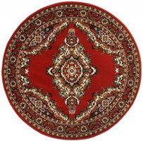 Kusový koberec TEHERAN T-102 red kruh - 190x190 (průměr) kruh cm Alfa Carpets  