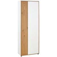 Livetastic SKRINKA NA DOKUMENTY, divoký dub, biela, farba duba, 67/186/35 cm