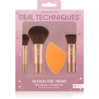 Real Techniques Sleigh The Night Mini Brush + Sponge Set sada štětců