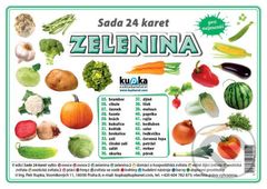 Sada 24 karet - zelenina - Petr Kupka - kniha z kategorie Mateřská škola a předškoláci
