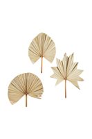 Madam Stoltz Nástenná dekorácia Madam Stoltz Palm Leaves 60-70 cm 3-pak
