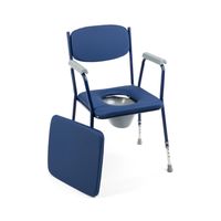 Čalúnená nastaviteľná toaletná stolička BLUE-TIM