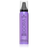 Schwarzkopf Professional IGORA Expert Mousse színező hab hajra árnyalat 7-0 Medium Blonde Natural 100 ml