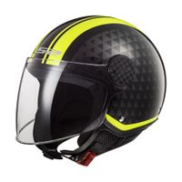 Moto přilba LS2 OF558 Sphere Lux  Crush Black H-V Yellow  XS (53-54)