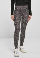 Women's soft leggings AOP blackline