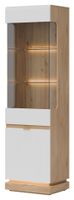 Witryna Milton Ml05 2D Dąb Cremona Torro / Biały Mat
