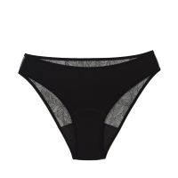 Snuggs Lace Brief Recycled Nylon Black látkové menštruačné nohavičky veľkosť L 1 ks