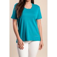 T-Shirt Mit Rundhalsausschnitt, Türkis