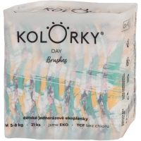 Kolorky Day Brushes одноразові ЕКО-підгузки розмір М 5-8 Kg 21 кс