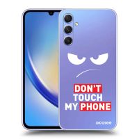 Silikónový prehľadný obal pre Samsung Galaxy A34 5G A346B - Angry Eyes - Transparent