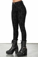 KILLSTAR - Damenhose - Nora Flocked - Schwarz XS