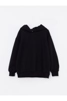 LC Waikiki Hooded Basic Long Sleeve Girl's Sweatshirt