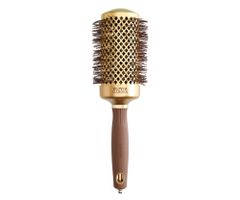 Okrúhla fúkacia kefa na vlasy Olivia Garden Expert Blowout Shine Gold  a  Brown - 55 mm (ID2051) + darček zadarmo