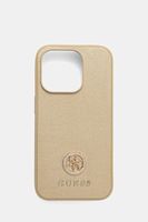 Guess puzdro na telefón z imitácie kože iPhone 15 Pro