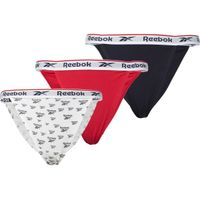 Reebok TANGA BRIEF KALAB 3pk Дамски бикини, черно, размер