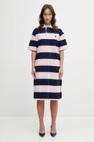 coperni Bavlnené šaty Coperni Striped Polo