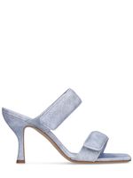 80mm Denim High Heel Sandals
