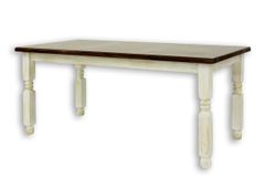 Jedálenský sedliacky rustikálny stôl masív 80x140cm mes 01 a s hladkou
