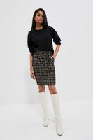 Marisse Plaid Skirt With Tie