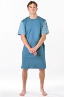 Pánská noční košile Gina 79202P - bavlna Světle modrá L