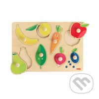 Farby ovocie a zelenina (Drevené vkladacie puzzle s úchytom) - puzzle z kategorie Maxi dílky
