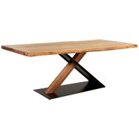 Linea Natura JEDÁLENSKÝ STÔL, akácia, čierna, farba akácie, 200/100/76 cm
