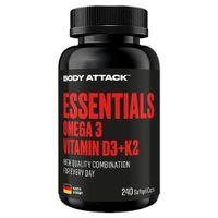 BODY ATTACK - Omega 3 Vitamin D3+K2 - 240softgels