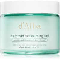 d'Alba Daily Mild Cica Calming Pad успокояващи възглавнички за интензивна хидратация 50 бр.