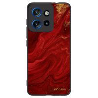 Silikónový čierny obal pre Motorola Edge 50 Neo - Red