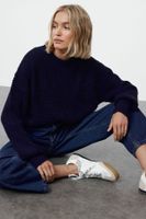 Trendyol Navy Blue Basic Knitted Sweater