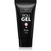 Claresa Poli Gel гель для гелевих та акрилових нігтів відтінок Pink 30 гр