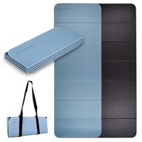 Skládací podložka na cvičení inSPORTline Misette 180x61x0,8 cm modro-černá
